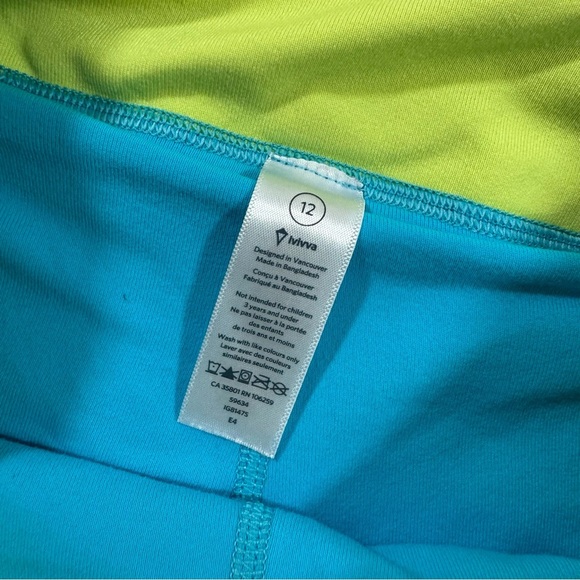 Ivivva Girls Pleat Back Skort Blue Print Set The Pace - Picture 5 of 7